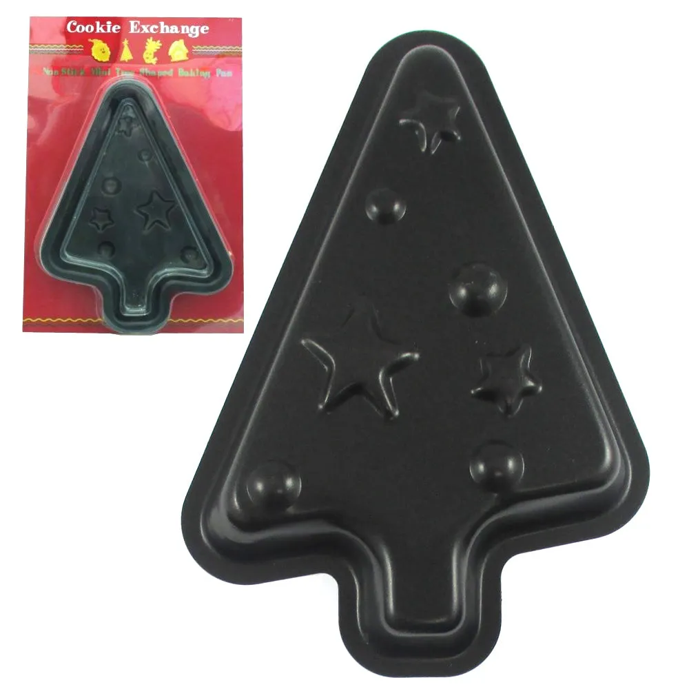 3 Christmas Holiday Cookie Cutters Santa Tree Star Shapes Cake Mold Decorating