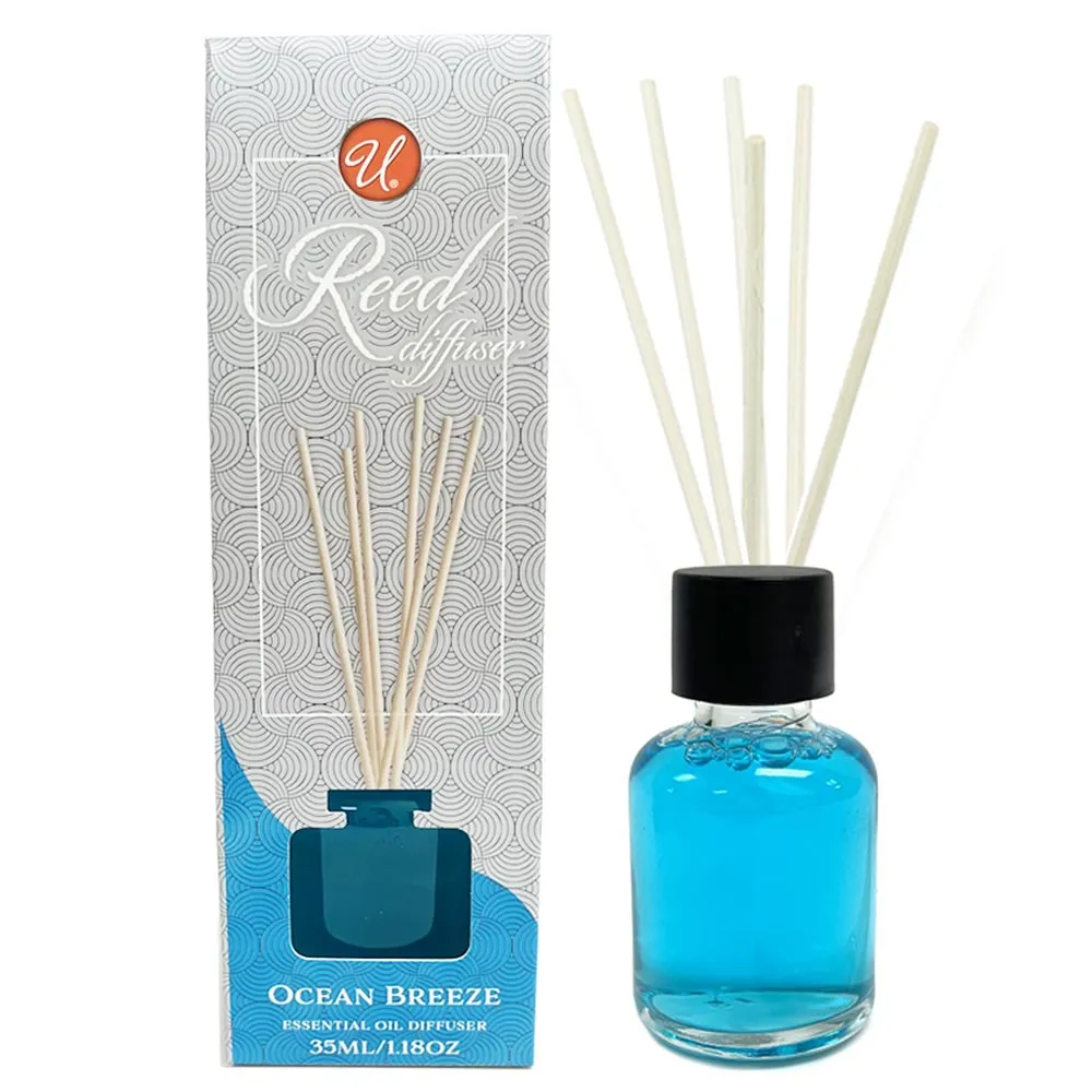 3 Ocean Breeze Reed Diffusers Stick Essential Oil Air Diffuser Home Office Decor