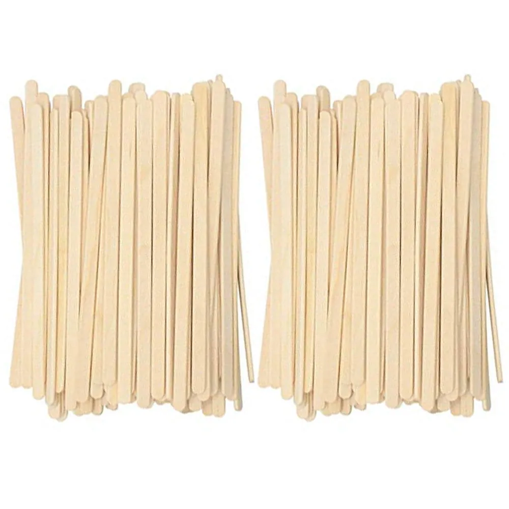 300 Wooden Coffee Stirrers Cocktail Mixer Drink Swizzle Mix Bar Craft Sticks