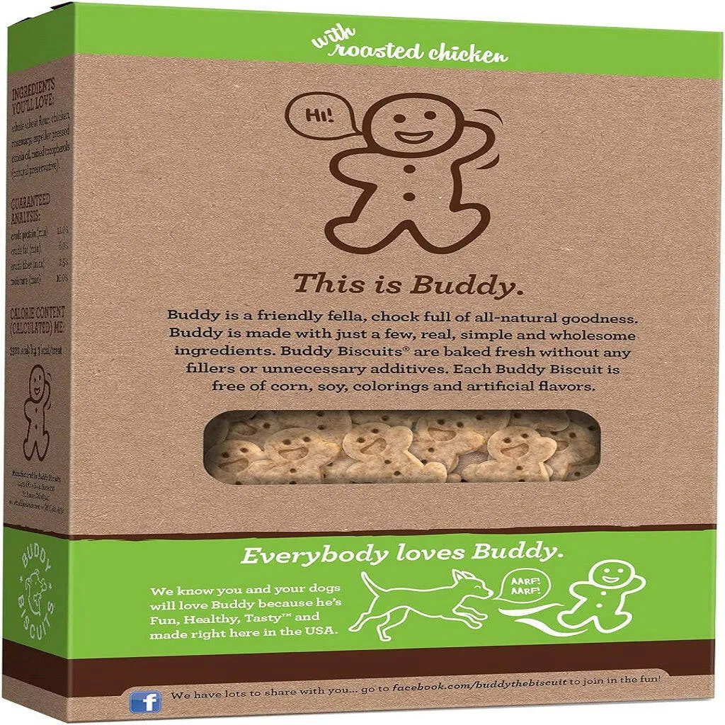 Buddy Biscuits Teeny Oven Baked Crunchy Roasted Chicken Dog Treats (8 oz)