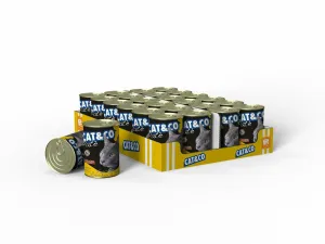 Cat&Co PATE Chicken and Turkey 24x405g Box