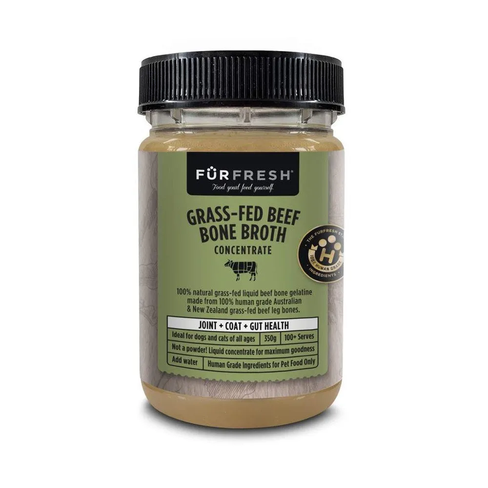 FurFresh Grass-Fed Beef Bone Broth Concentrate Supplement For Cats & Dogs 350g