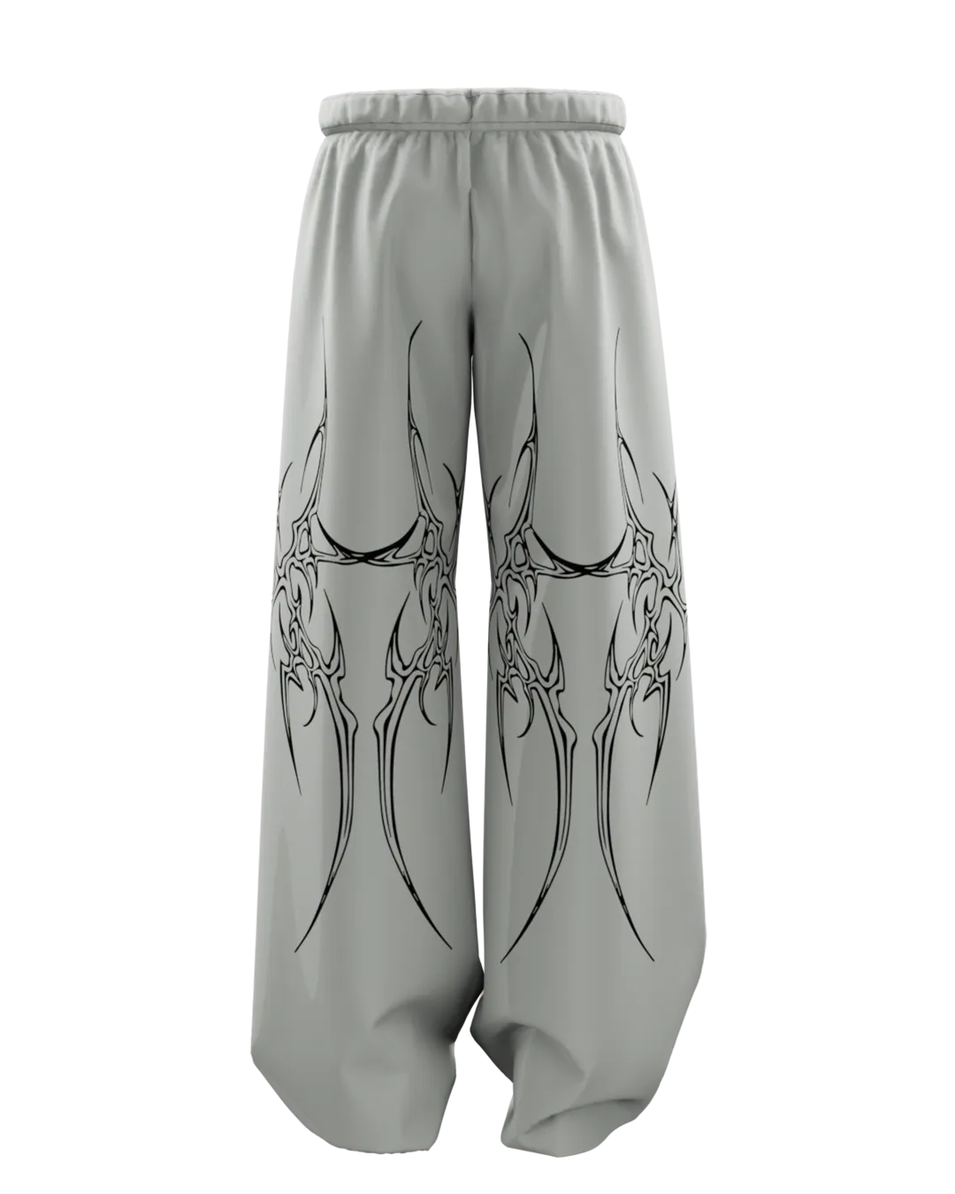 Grey Mutation Unisex Straight Fit Baggy Pants
