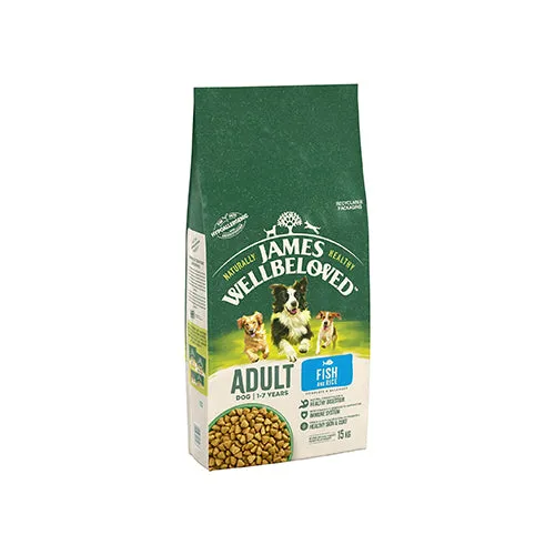 James Wellbeloved Adult Dog With Fish & Rice 15kg Dry Dog Food