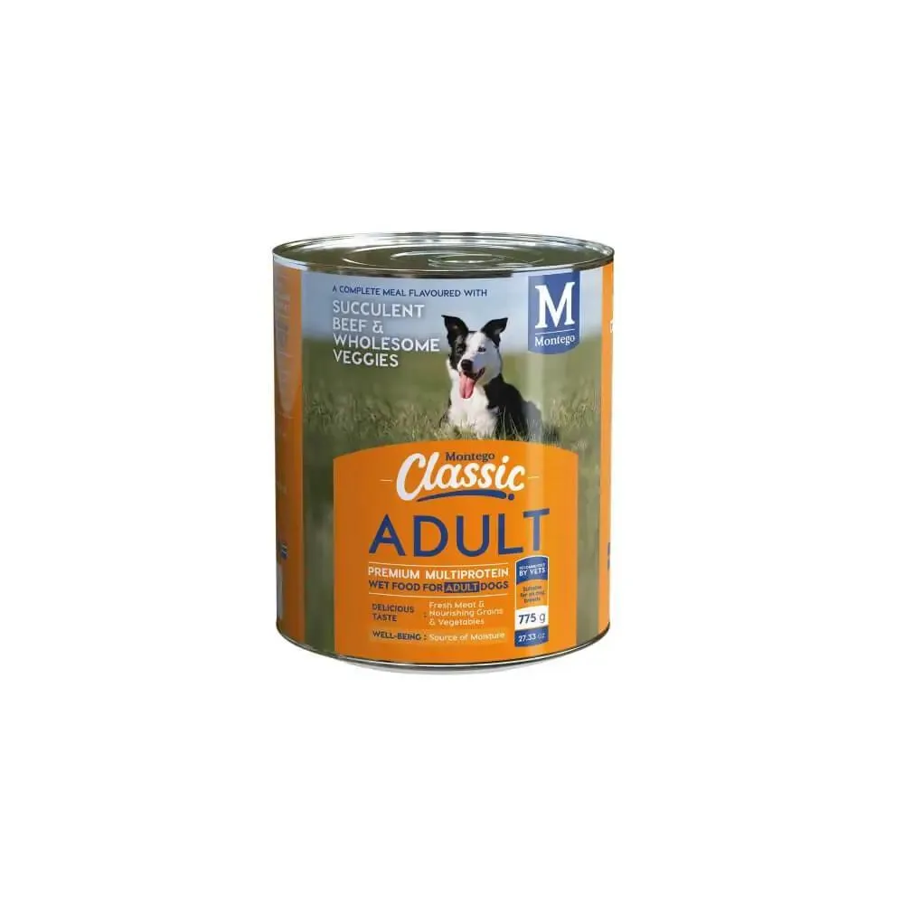 Montego Classic Adult Beef & Veg Canned Wet Dog Food