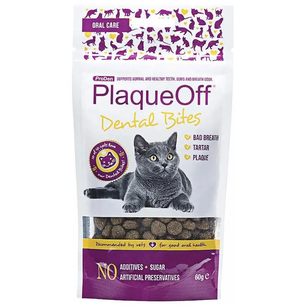 ProDen PlaqueOff Dental Bites Cat Treats 60g