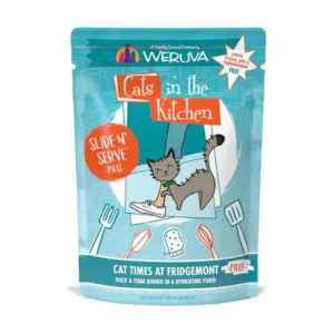 Weruva Cats in the Kitchen Pate's Cat Times at Fridgemont Duck & Tuna Recipe Cat Food Pouches 3oz