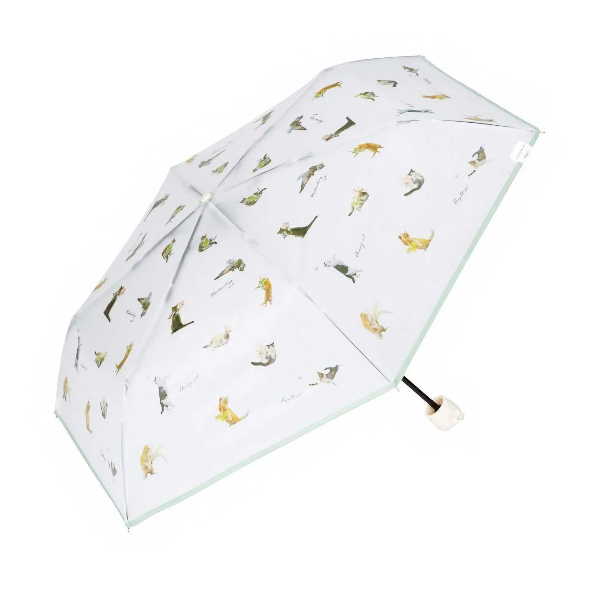 Wpc. x Masayuki OKI Paw Nyan Mini umbrella, green