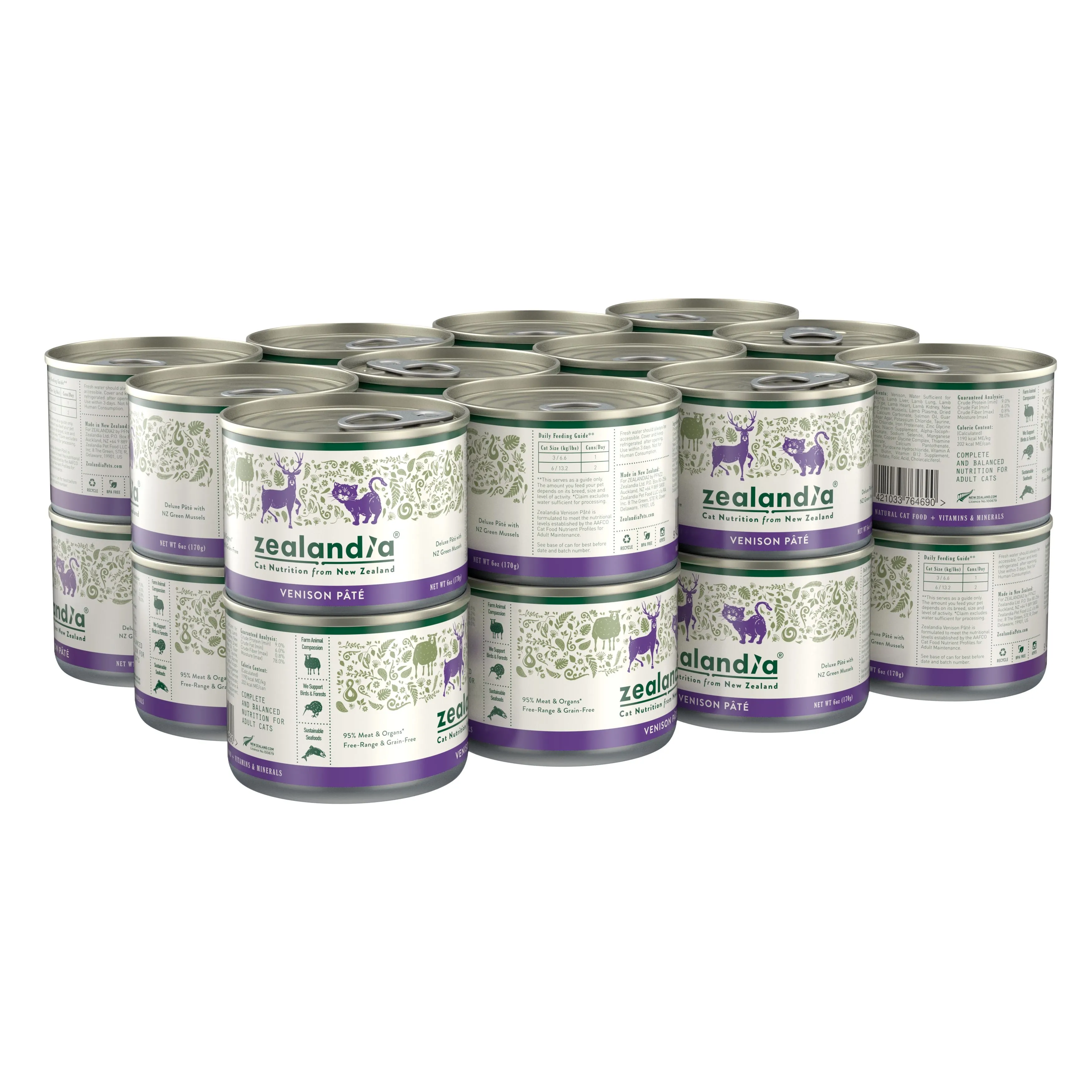 Zealandia Venison Pate Adult Cat Wet Food 170g x24